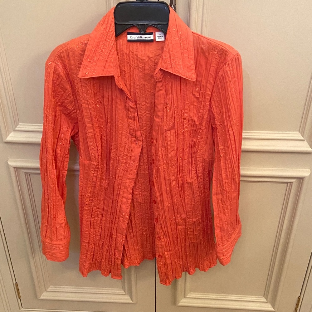 Croft & Barrow Orange Blouse